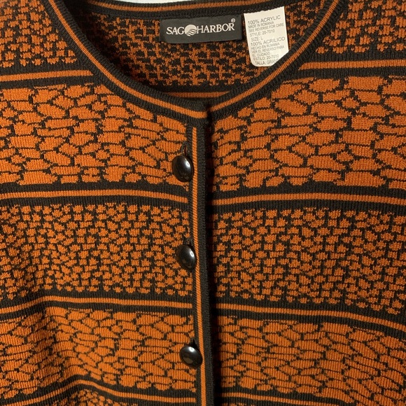 Sag Harbor Vintage Button Down Sweater - Picture 5 of 8